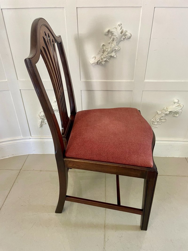 Set of 8 Antique Victorian Quality Mahogany Dining Chairs - Image 8